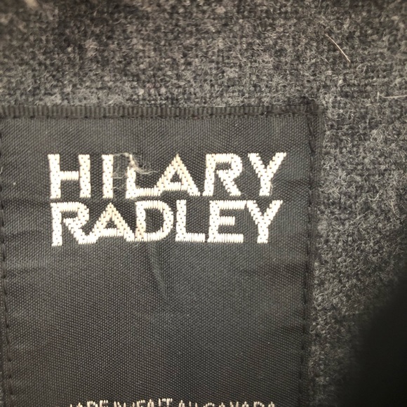 Hilary Ridley Warm winter jacket in dark grey/black with real fur hood. - Picture 2 of 2
